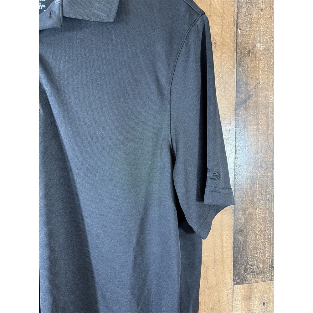Champion Short Sleeve Polo‎ Shirt Men's Size  Large Black Button Collar - Picture 6 of 16